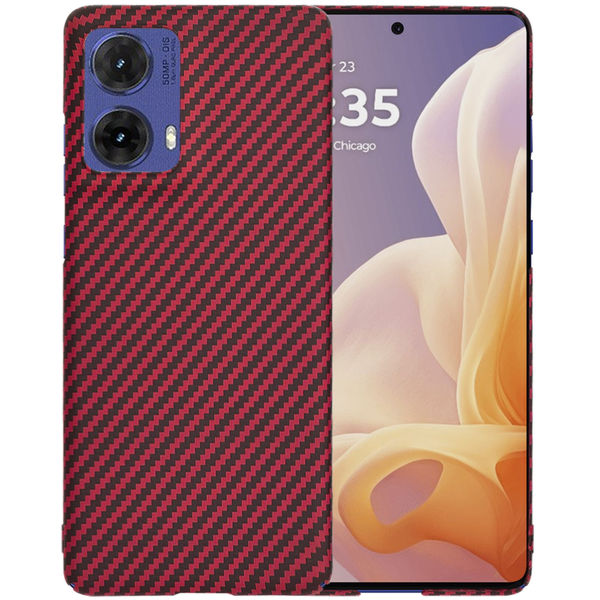 Techsuit - Carbonite FiberShell - Motorola Moto G85 - Red