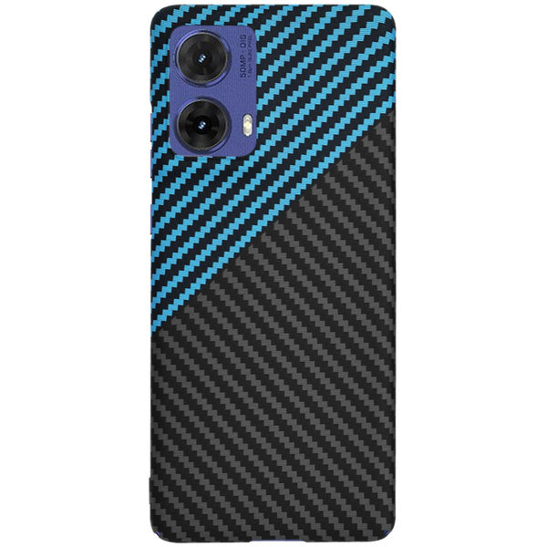 Techsuit - Carbonite FiberShell - Motorola Moto G85 - Blue Pulse