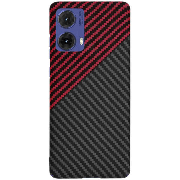 Techsuit - Carbonite FiberShell - Motorola Moto G85 - Red Vortex