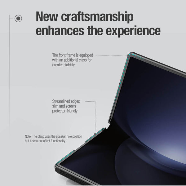 Nillkin - Super Frosted Shield Magnetic - Samsung Galaxy Z Fold6 - Black