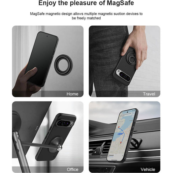 Nillkin - Super Frosted Shield Pro Magnetic - Google Pixel 9 Pro XL - Black