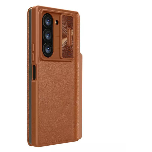 Nillkin - Qin Pro Leather Case - Samsung Galaxy Z Fold6 - Brown