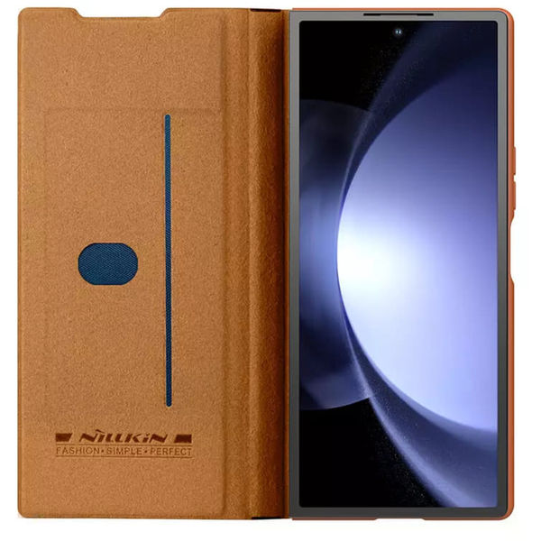 Nillkin - Qin Pro Leather Case - Samsung Galaxy Z Fold6 - Brown