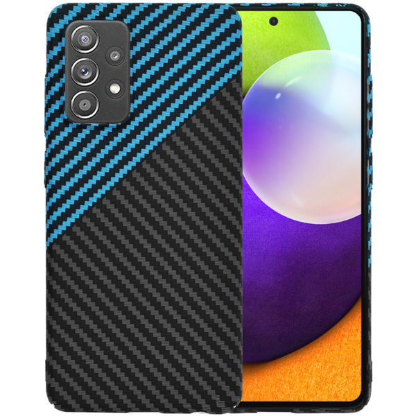 Techsuit - Carbonite FiberShell - Samsung Galaxy A52 4G / A52 5G / A52s 5G - Blue Pulse