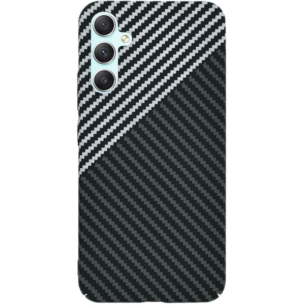 Techsuit - Carbonite FiberShell - Samsung Galaxy A34 5G - Stealth Gray