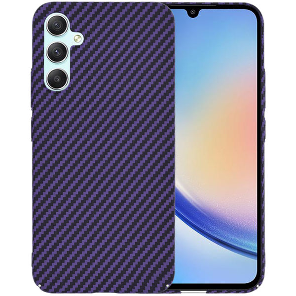 Techsuit - Carbonite FiberShell - Samsung Galaxy A34 5G - Purple
