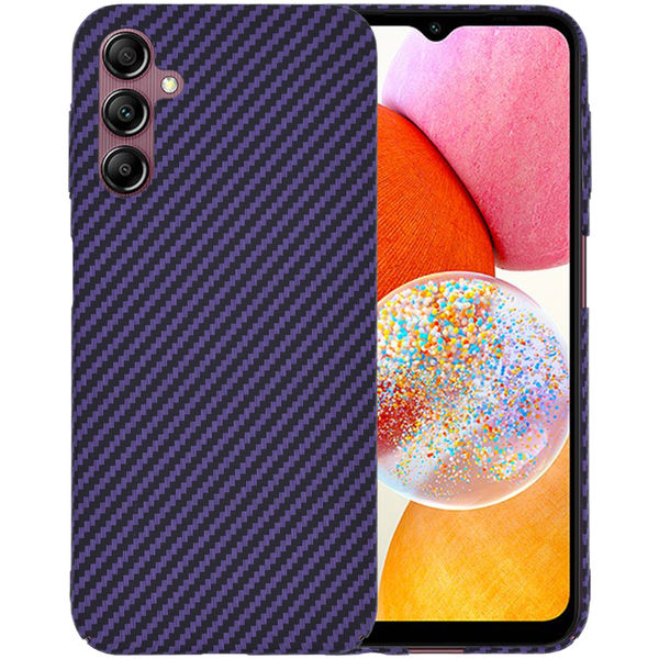 Techsuit - Carbonite FiberShell - Samsung Galaxy A14 4G / A14 5G - Purple
