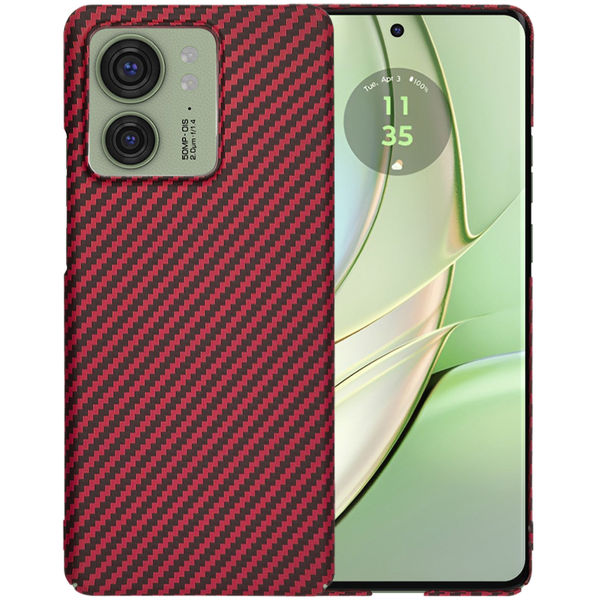 Techsuit - Carbonite FiberShell - Motorola Edge 40 / Edge (2023) - Red