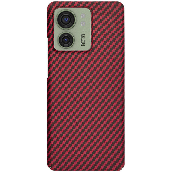Techsuit - Carbonite FiberShell - Motorola Edge 40 / Edge (2023) - Red