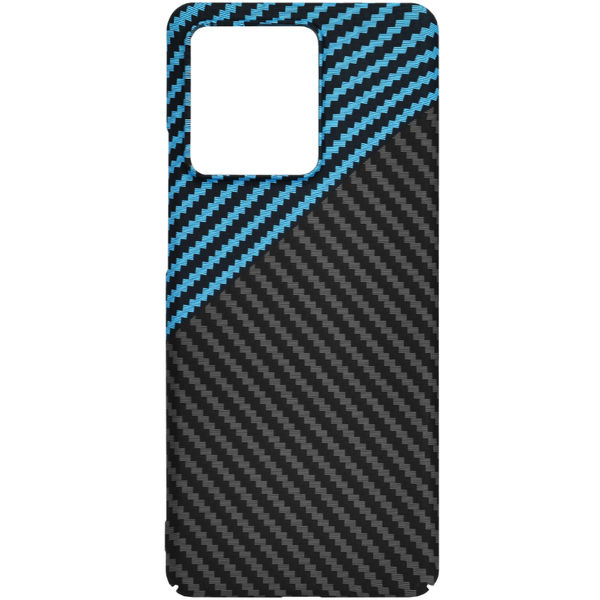 Techsuit - Carbonite FiberShell - Motorola Edge 40 / Edge (2023) - Blue Pulse