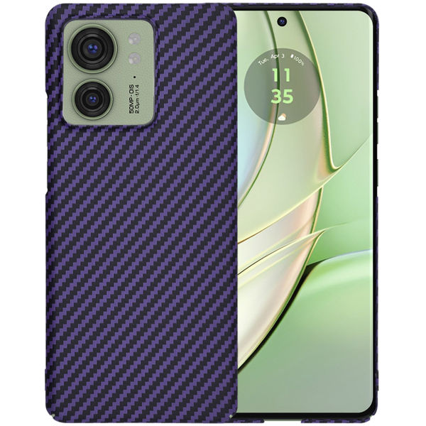 Techsuit - Carbonite FiberShell - Motorola Edge 40 / Edge (2023) - Purple