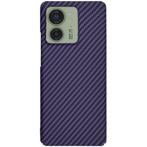 Techsuit - Carbonite FiberShell - Motorola Edge 40 / Edge (2023) - Purple