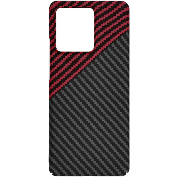 Techsuit - Carbonite FiberShell - Motorola Edge 40 / Edge (2023) - Red Vortex