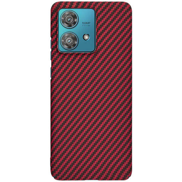 Techsuit - Carbonite FiberShell - Motorola Edge 40 Neo - Red