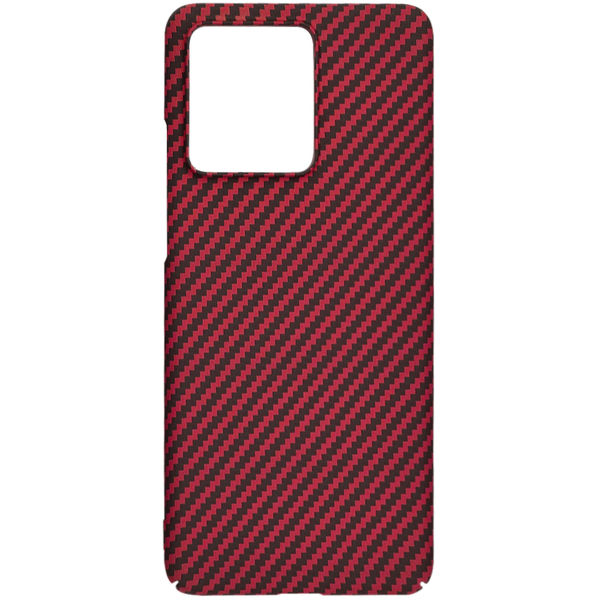 Techsuit - Carbonite FiberShell - Motorola Edge 40 Neo - Red
