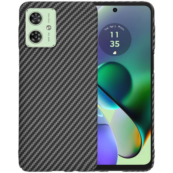 Techsuit - Carbonite FiberShell - Motorola Moto G54 / Moto G54 Power Edition / Moto G64 - Black
