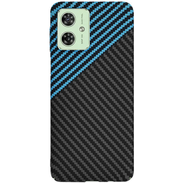 Techsuit - Carbonite FiberShell - Motorola Moto G54 / Moto G54 Power Edition / Moto G64 - Blue Pulse