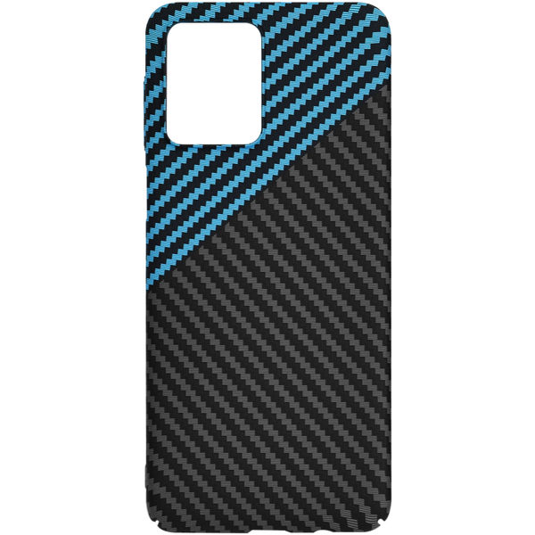 Techsuit - Carbonite FiberShell - Motorola Moto G54 / Moto G54 Power Edition / Moto G64 - Blue Pulse