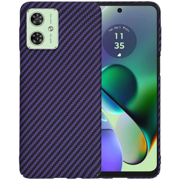 Techsuit - Carbonite FiberShell - Motorola Moto G54 / Moto G54 Power Edition / Moto G64 - Purple