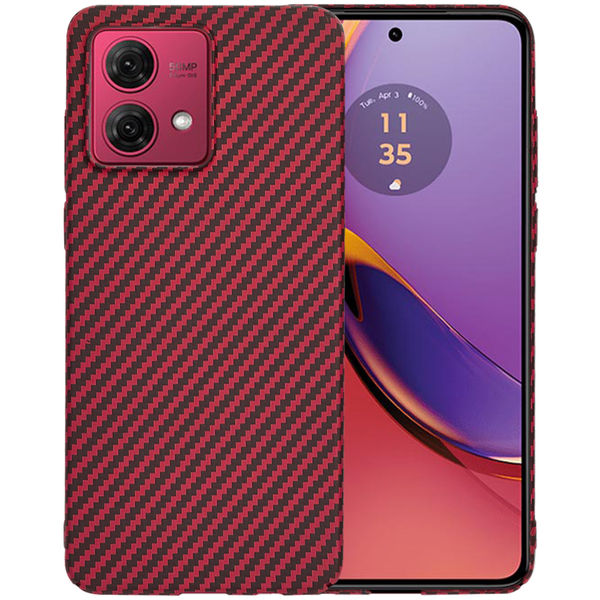Techsuit - Carbonite FiberShell - Motorola Moto G84 - Red