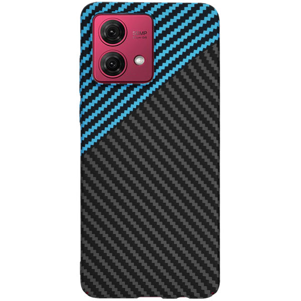 Techsuit - Carbonite FiberShell - Motorola Moto G84 - Blue Pulse
