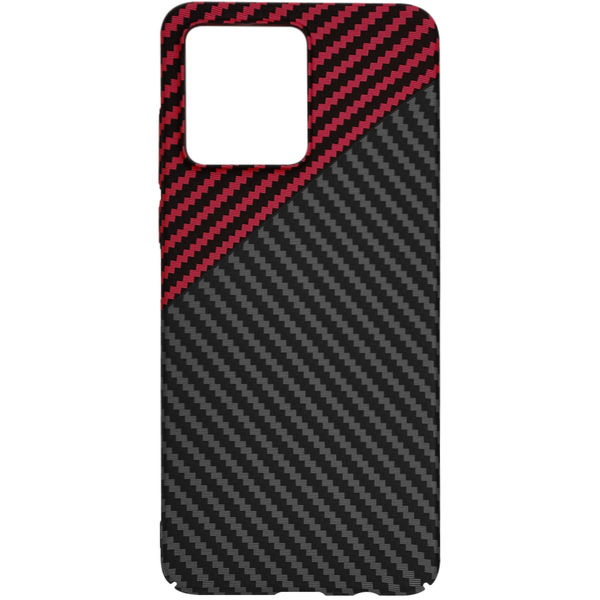 Techsuit - Carbonite FiberShell - Motorola Moto G84 - Red Vortex