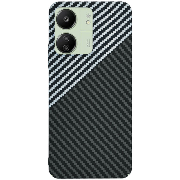 Techsuit - Carbonite FiberShell - Xiaomi Redmi 13C 4G / 13C 5G / C65 - Stealth Gray