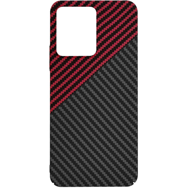 Techsuit - Carbonite FiberShell - Xiaomi Redmi 13C 4G / 13C 5G / C65 - Red Vortex