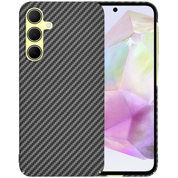 Techsuit - Carbonite FiberShell - Samsung Galaxy A35 5G - Black