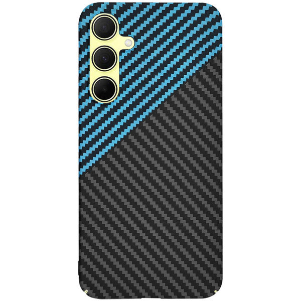 Techsuit - Carbonite FiberShell - Samsung Galaxy A35 5G - Blue Pulse