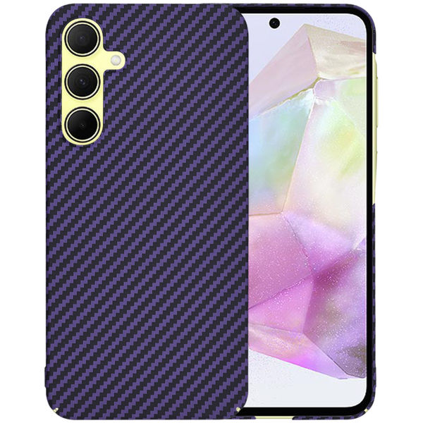 Techsuit - Carbonite FiberShell - Samsung Galaxy A35 5G - Purple