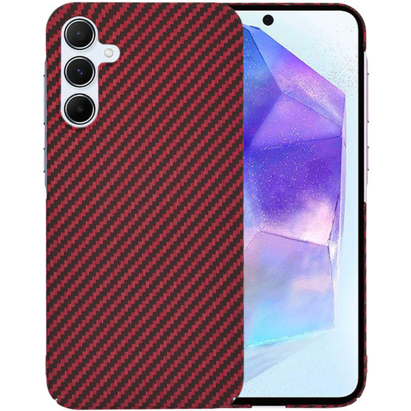 Techsuit - Carbonite FiberShell - Samsung Galaxy A55 5G - Red
