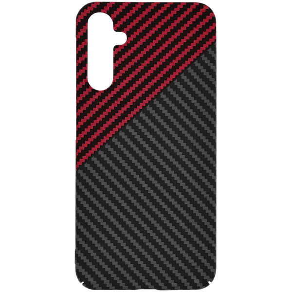 Techsuit - Carbonite FiberShell - Samsung Galaxy A55 5G - Red Vortex