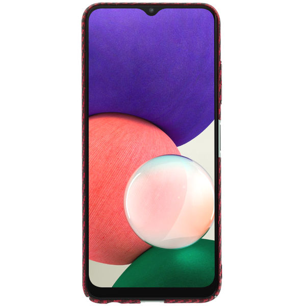 Techsuit - Carbonite FiberShell - Samsung Galaxy A22 5G - Red