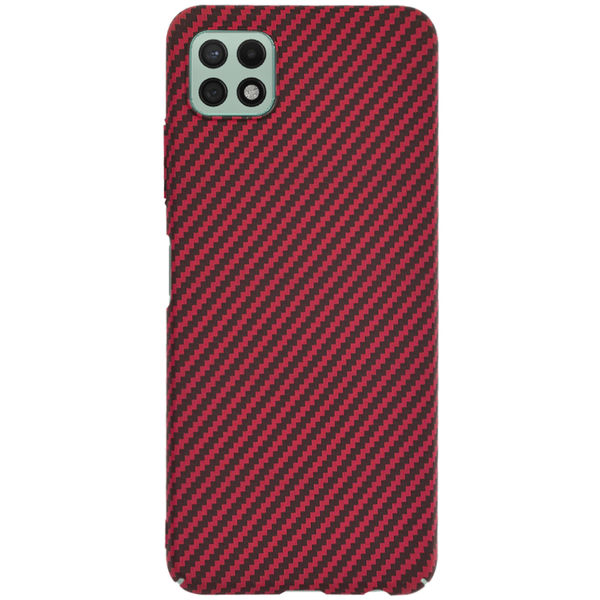 Techsuit - Carbonite FiberShell - Samsung Galaxy A22 5G - Red