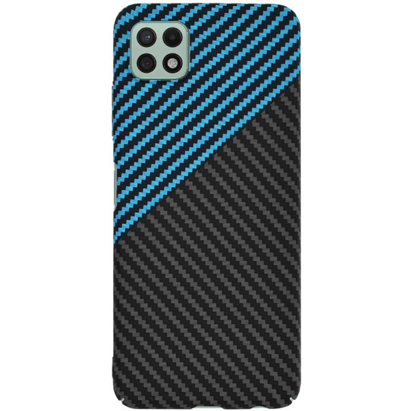 Techsuit - Carbonite FiberShell - Samsung Galaxy A22 5G - Blue Pulse