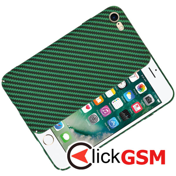 Techsuit - Carbonite FiberShell - iPhone 7 / iPhone 8 / iPhone SE 2, SE 2020 / iPhone SE 3, SE 2022 - Green