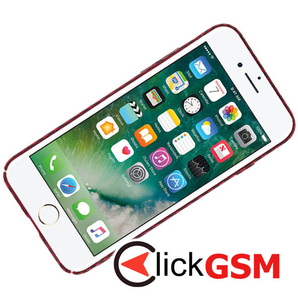 Techsuit - Carbonite FiberShell - iPhone 7 / iPhone 8 / iPhone SE 2, SE 2020 / iPhone SE 3, SE 2022 - Red