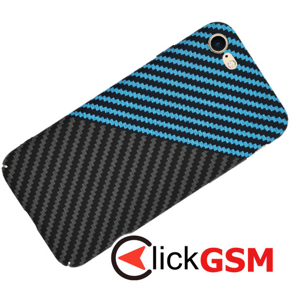 Techsuit - Carbonite FiberShell - iPhone 7 / iPhone 8 / iPhone SE 2, SE 2020 / iPhone SE 3, SE 2022 - Blue Pulse