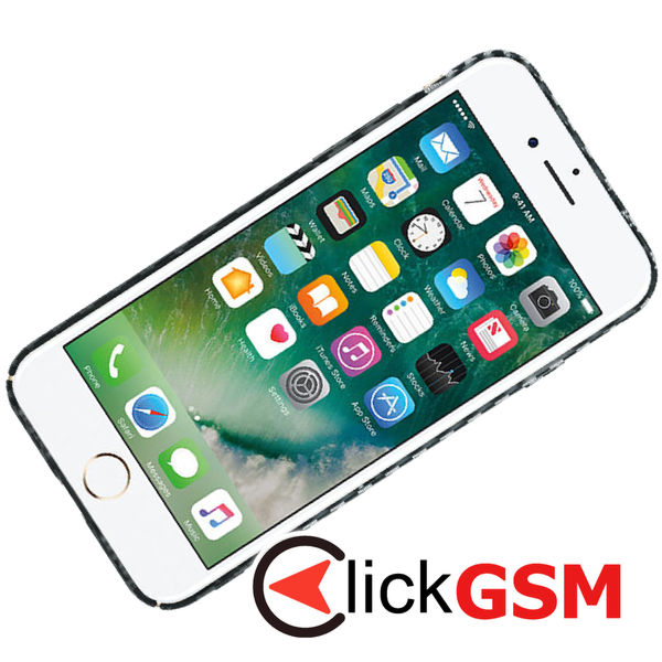 Techsuit - Carbonite FiberShell - iPhone 7 / iPhone 8 / iPhone SE 2, SE 2020 / iPhone SE 3, SE 2022 - Stealth Gray