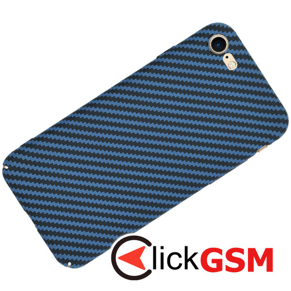 Techsuit - Carbonite FiberShell - iPhone 7 / iPhone 8 / iPhone SE 2, SE 2020 / iPhone SE 3, SE 2022 - Cyan