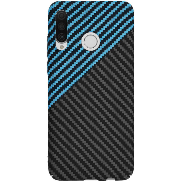 Techsuit - Carbonite FiberShell - Huawei P30 Lite / P30 Lite New Edition - Blue Pulse