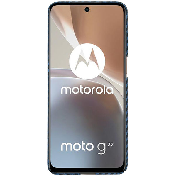 Techsuit - Carbonite FiberShell - Motorola Moto G32 - Cyan