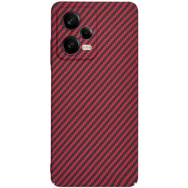 Techsuit - Carbonite FiberShell - Xiaomi Redmi Note 12 Pro 5G - Red