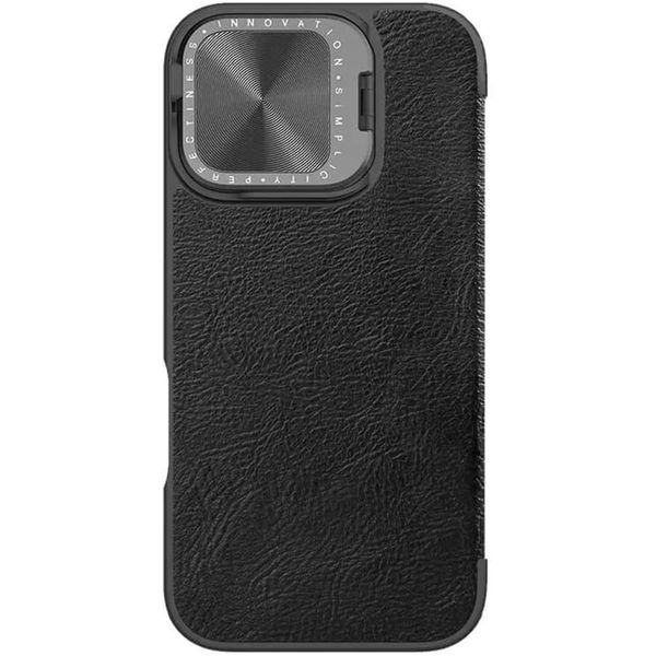 Nillkin - Qin Prop Leather Case - iPhone 16 - Black