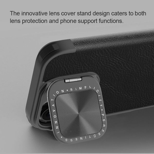 Nillkin - Qin Prop Leather Case - iPhone 16 - Black