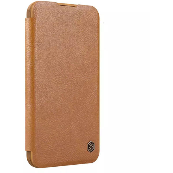 Nillkin - Qin Prop Leather Case - iPhone 16 Pro Max - Brown