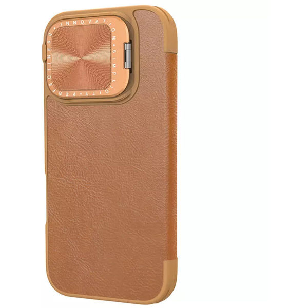 Nillkin - Qin Prop Leather Case - iPhone 16 Pro Max - Brown