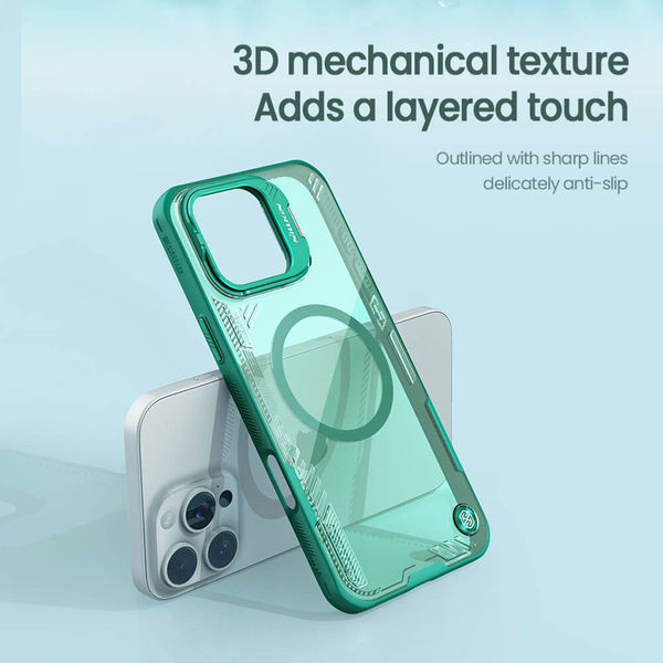 Nillkin - Iceblade Prop Magnetic (with Camera Cutout) - iPhone 16 Pro - Green
