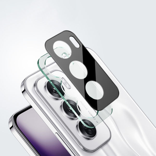 Techsuit - Full Camera Glass - Oppo Reno12 / Reno12 Pro - Black